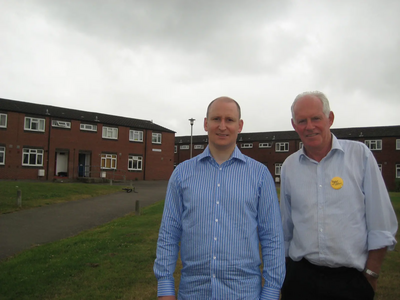 Antony Wood & Julian Tisi in Broom Farm - Army Housing