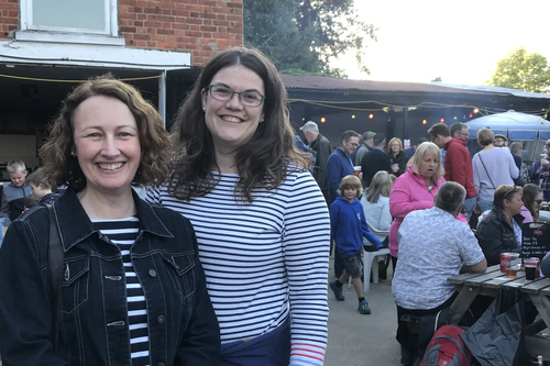 Amy Tisi and Karen Davies at The Swan Clewer