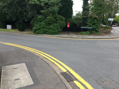 Dropped Curb Addington Close Clewer Hill Road Windsor Double Yellow lines