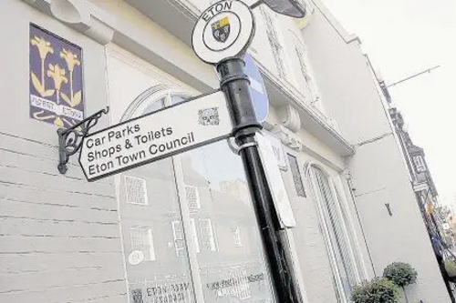 Image courtesy of Slough and South Bucks Observer Eton town centre - street sign reference picture
