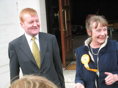 Cllr Mary-Rose Gliksten with Charles Kennedy MP