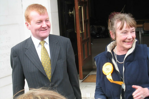 Cllr Mary-Rose Gliksten with Charles Kennedy MP