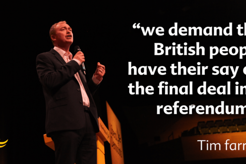 Tim Farron Europe Referendum