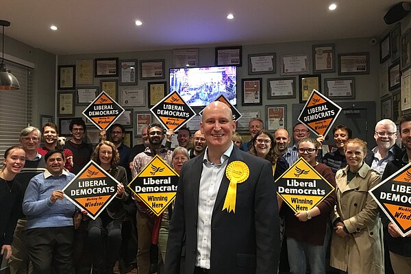 Julian with activists and diamonds 