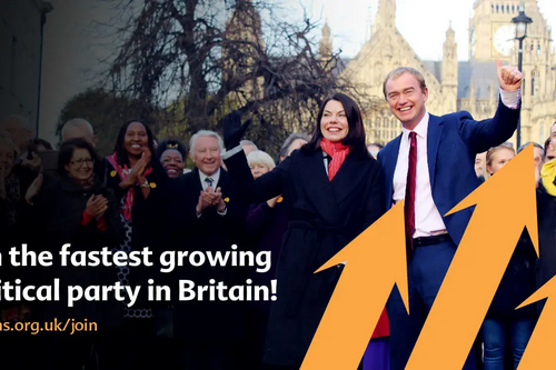 Lib dems Fastest Growing Party