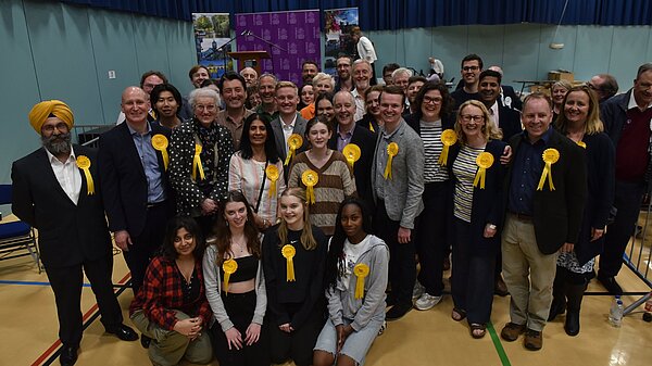 large group of Lib Dem members 